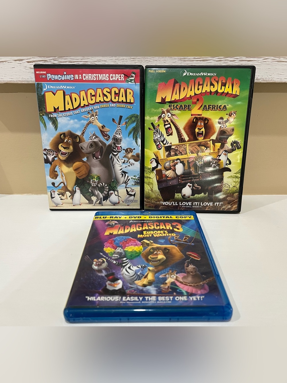 Madagascar Movie DVD Lot